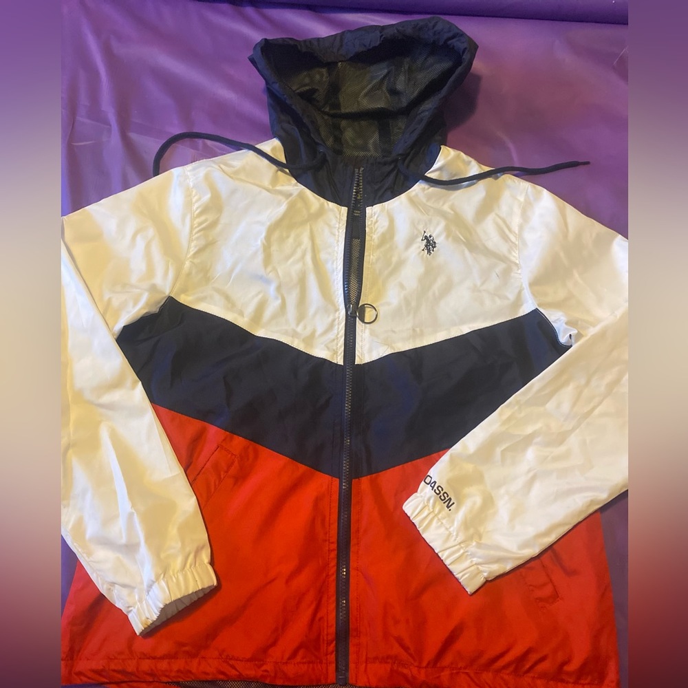 BOYS U.S. Polo Assn Hooded Windbreaker